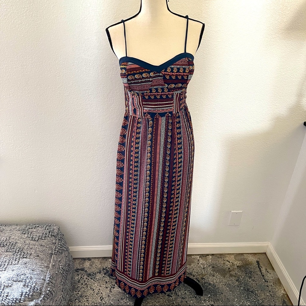 EUC Boho Printed Long Tank Dress L